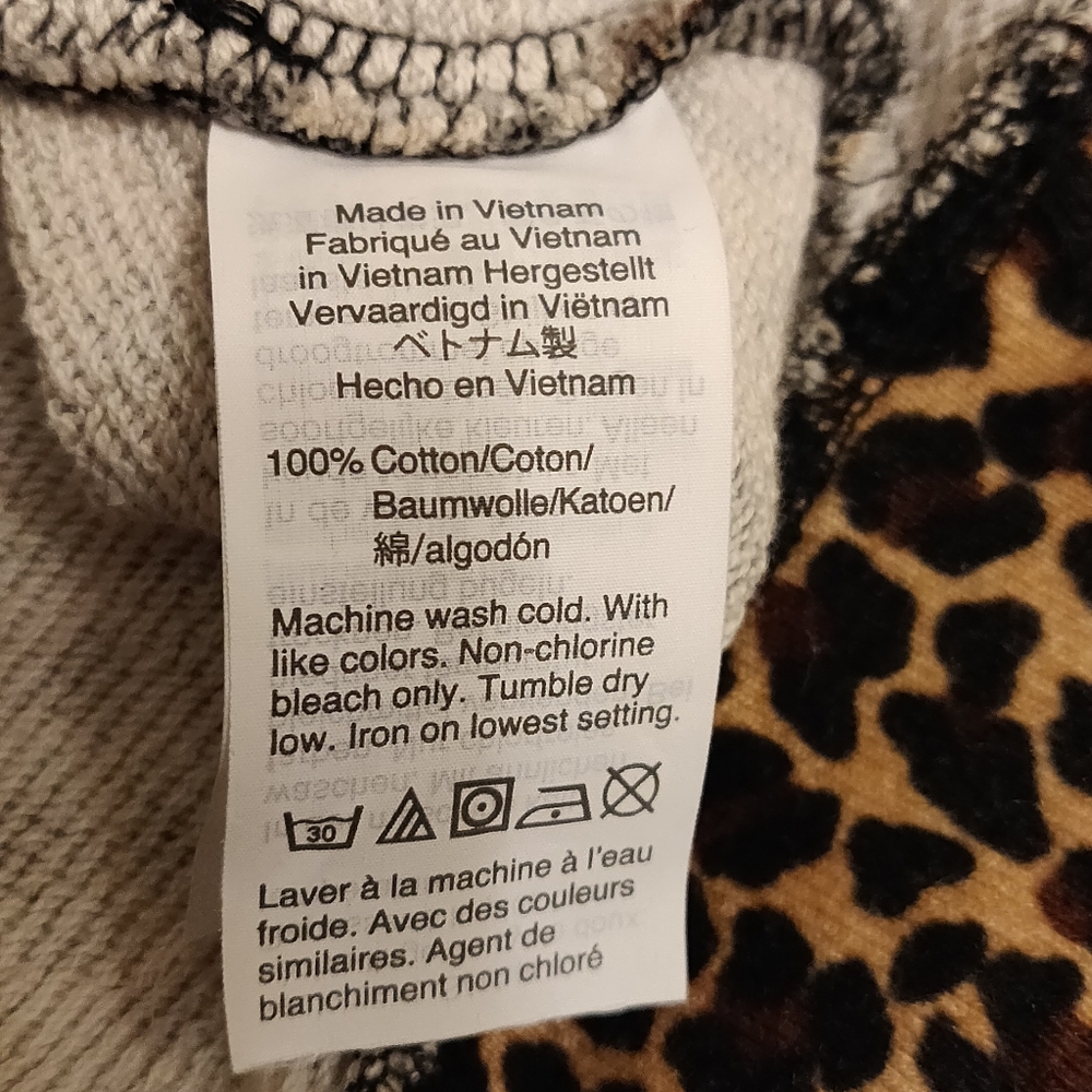 J. Crew Classic Leopard Print Sweatshirt - Picture 9 of 13
